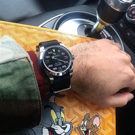 rolex air kingnato strap